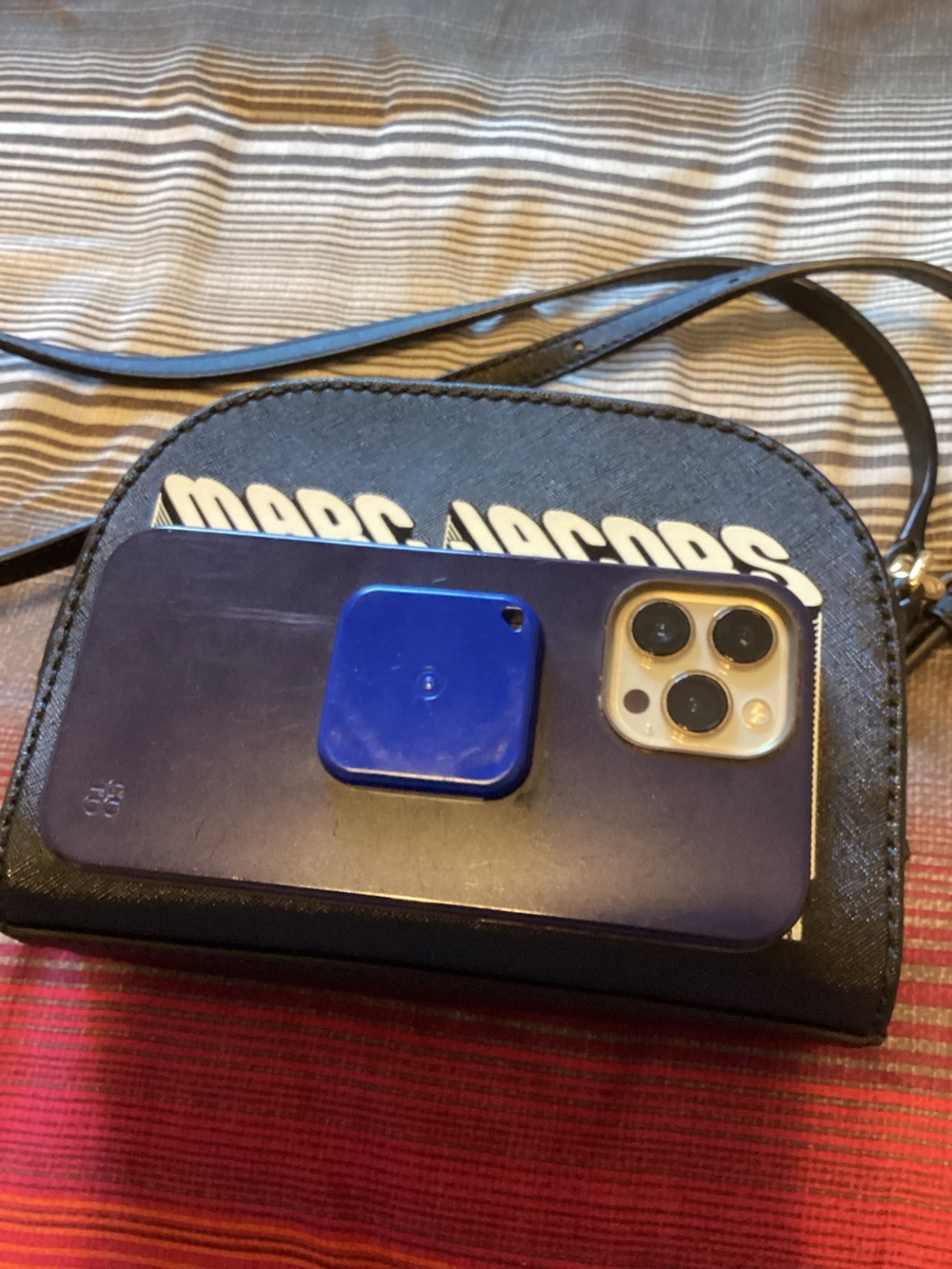 Marc Jacobs Black Crossbody Bag with White Logo - Picture 5 of 5